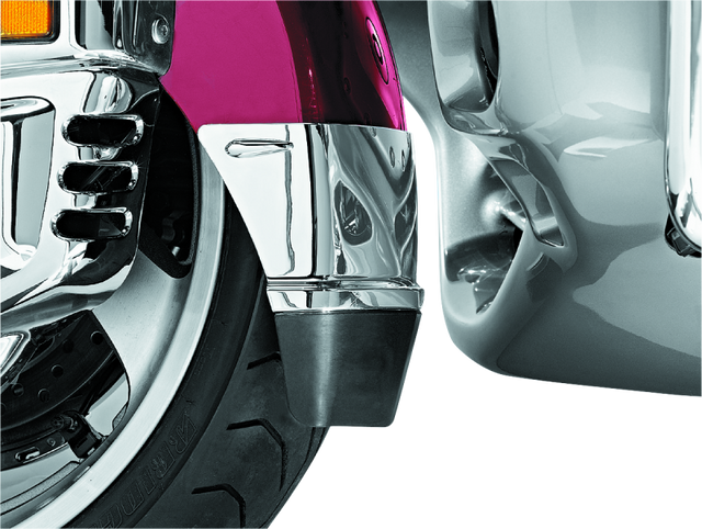 Kuryakyn Front Fender Extension With Mud Flap 01-17 Honda GL1800 Chrome Kuryakyn Exterior Trim  AXOPROS