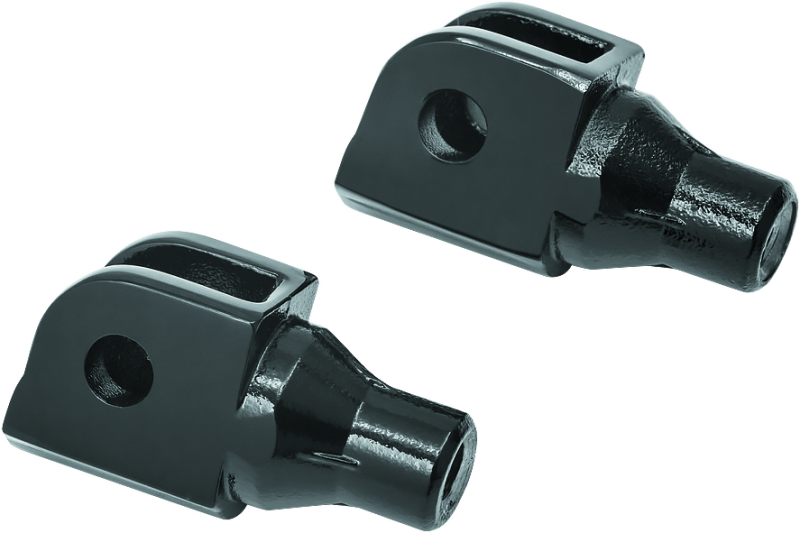 Kuryakyn Front Tapered Peg Adapter Gloss Black Kuryakyn Footpegs  AXOPROS