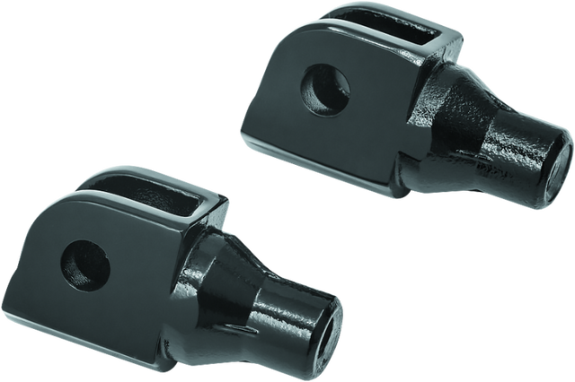 Kuryakyn Front Tapered Peg Adapter Gloss Black Kuryakyn Footpegs  AXOPROS