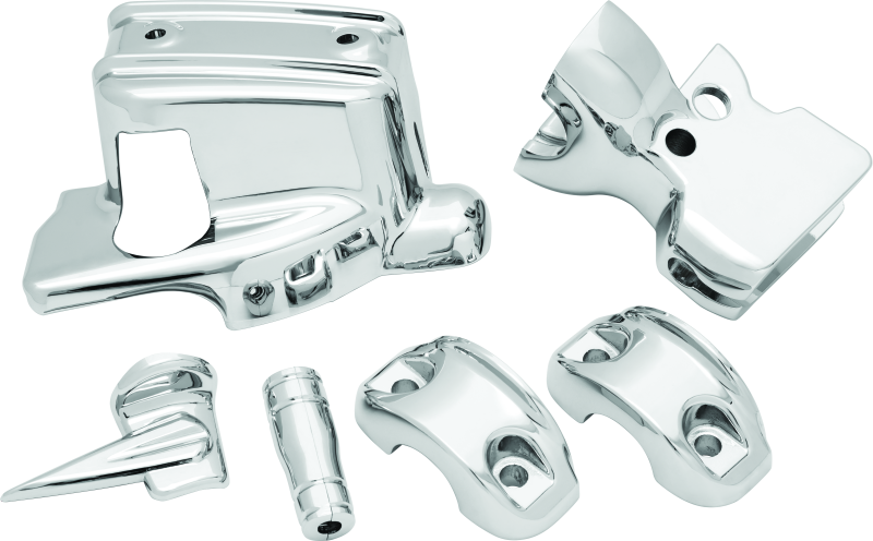 Kuryakyn Handlebar Control Dress Up Kit Chrome Kuryakyn Handlebars  AXOPROS