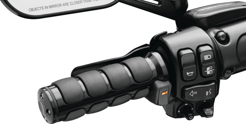 Kuryakyn Heated ISO Grips Dual Cable Gloss Black Kuryakyn Grips  AXOPROS