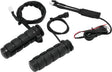 Kuryakyn Heated ISO Grips Dual Cable Gloss Black Kuryakyn Grips  AXOPROS