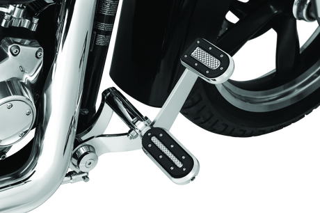 Kuryakyn Heavy Industry Brake Pedal 84-17 FX Models Chrome Kuryakyn Pedals  AXOPROS