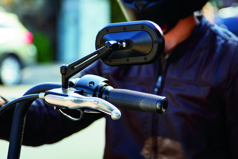 Kuryakyn Heavy Industry Mirrors Black Kuryakyn Rear View Mirrors  AXOPROS