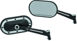 Kuryakyn Heavy Industry Mirrors Satin Black & Chrome Kuryakyn Rear View Mirrors  AXOPROS