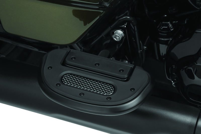 Kuryakyn Heavy Industry Passenger Floorboard Without Adapter Black Kuryakyn Footpegs  AXOPROS