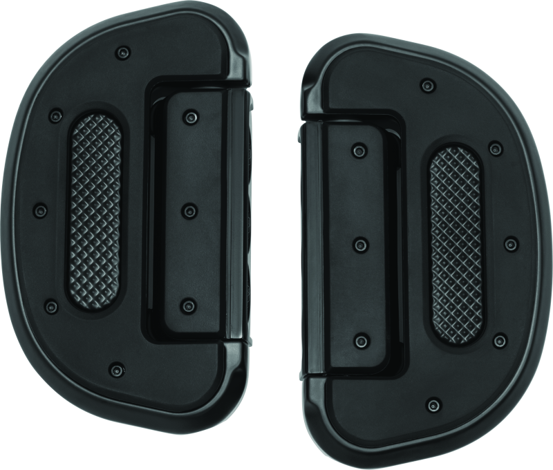 Kuryakyn Heavy Industry Passenger Floorboard Without Adapter Black Kuryakyn Footpegs  AXOPROS
