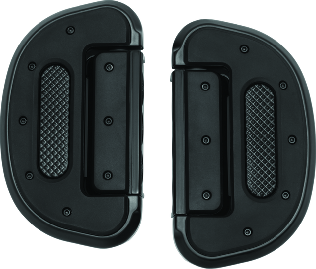 Kuryakyn Heavy Industry Passenger Floorboard Without Adapter Black Kuryakyn Footpegs  AXOPROS
