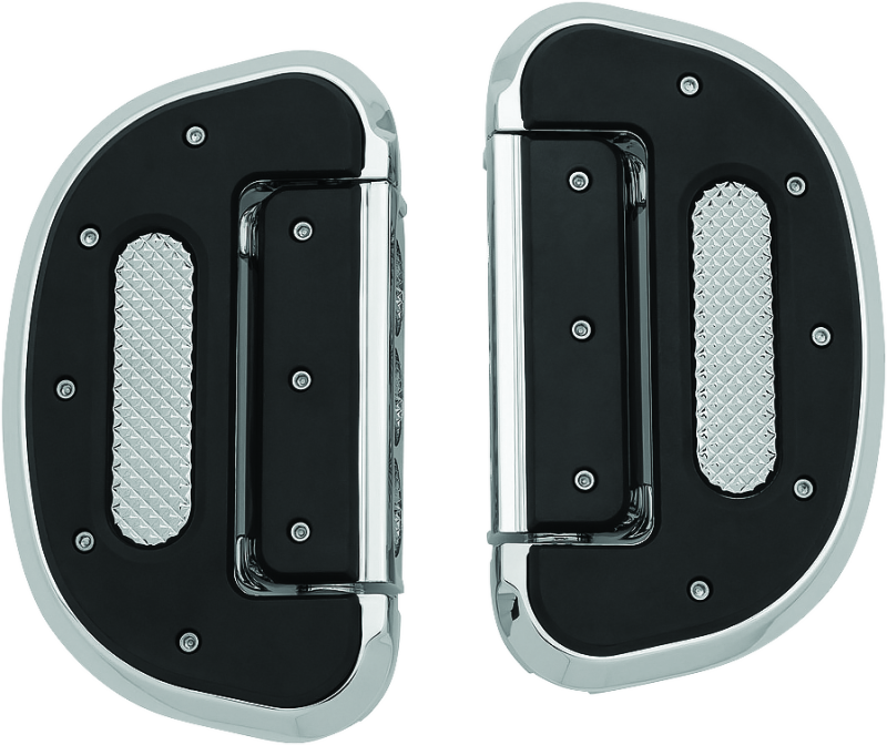 Kuryakyn Heavy Industry Passenger Floorboard Without Adapter Chrome Kuryakyn Footpegs  AXOPROS