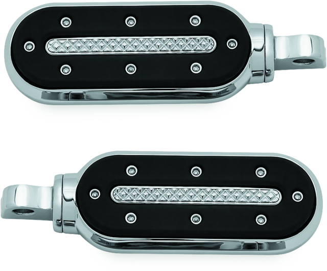 Kuryakyn Heavy Industry Pegs With Adapters Chrome Kuryakyn Footpegs  AXOPROS