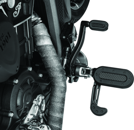 Kuryakyn Heavy Industry Shift & Brake Peg Black Kuryakyn Footpegs  AXOPROS