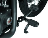 Kuryakyn Heavy Industry Switchblade With Adapter Satin Black Kuryakyn Footpegs  AXOPROS