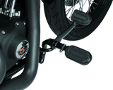 Kuryakyn Heavy Industry Switchblade With Adapter Satin Black Kuryakyn Footpegs  AXOPROS