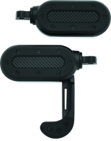 Kuryakyn Heavy Industry Switchblade With Adapter Satin Black Kuryakyn Footpegs  AXOPROS