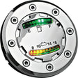 Kuryakyn Informer LED Fuel & Battery Gauge Chrome Kuryakyn Gauges  AXOPROS