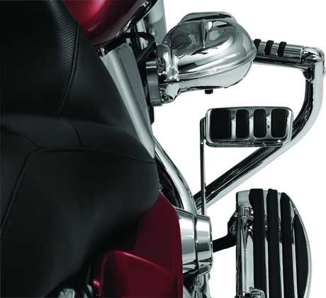 Kuryakyn ISO Brake Pedal Pad Longhorn Chrome Kuryakyn Pedals  AXOPROS