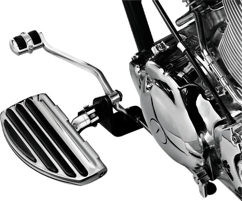 Kuryakyn ISO Conversion Floorboards For Driver Or Passenger With Splined Bracket Chrome Kuryakyn Footpegs  AXOPROS