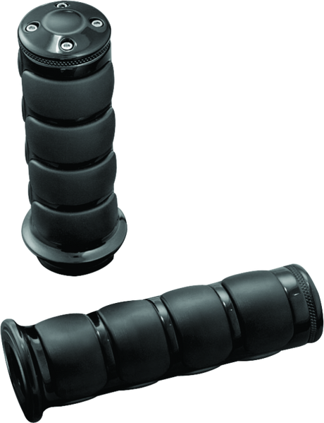 Kuryakyn ISO Grip Universal 7/8in Gloss Black Kuryakyn Grips  AXOPROS