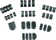 Kuryakyn ISO Large Peg Replacement Rubbers (8 Pcs) Kuryakyn Footpegs  AXOPROS