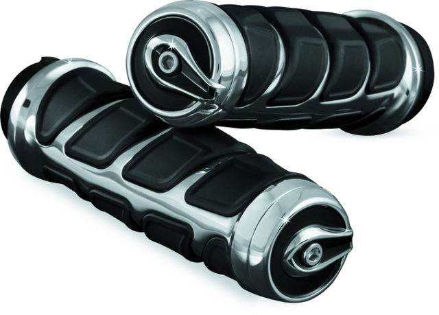 Kuryakyn Kinetic Grips Universal 7/8in Chrome Kuryakyn Grips  AXOPROS