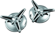 Kuryakyn Knock-Off Center Caps For Trikes Chrome Kuryakyn Wheel Accessories  AXOPROS
