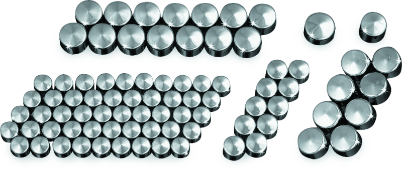 Kuryakyn Kool Kaps Engine Kit Twin Cam & Evolution Motors Chrome Kuryakyn Hardware Kits - Other  AXOPROS