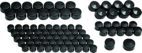 Kuryakyn Kool Kaps Engine Kit Twin Cam & Evolution Motors Gloss Black Kuryakyn Hardware Kits - Other  AXOPROS