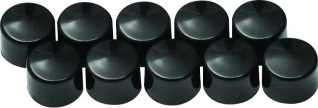 Kuryakyn Kool Kaps Gloss Black 1/4inch Allen Head Kuryakyn Hardware Kits - Other  AXOPROS