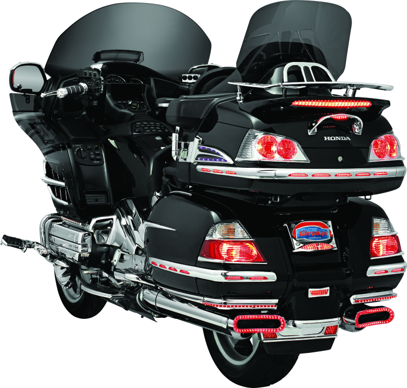 Kuryakyn L.E.D. Lighted Trunk Lid Handle 01-17 GL1800 Chrome Kuryakyn Light Bars & Cubes  AXOPROS