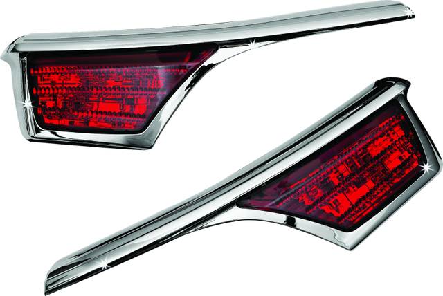 Kuryakyn L.E.D. Passenger Armrest Trim With Turn Signal 06-17 GL1800 Chrome Kuryakyn Light Bars & Cubes  AXOPROS