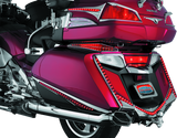 Kuryakyn L.E.D. Rear Fender Tip 12-17 GL1800 Chrome Red Lens Kuryakyn Light Bars & Cubes  AXOPROS