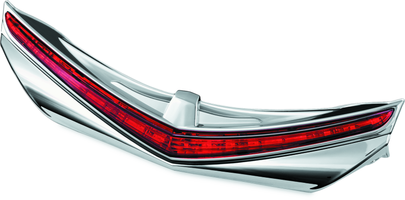Kuryakyn L.E.D. Rear Fender Tip 12-17 GL1800 Chrome Red Lens Kuryakyn Light Bars & Cubes  AXOPROS