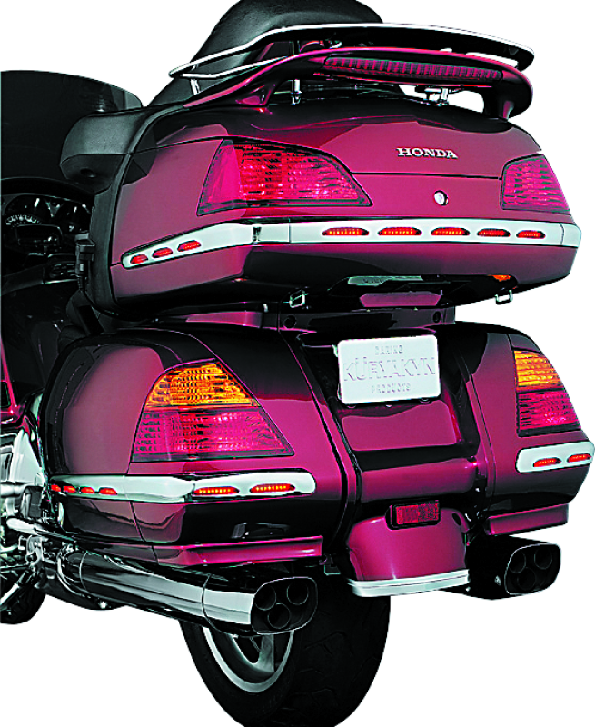 Kuryakyn L.E.D. Trunk Molding For 01-10 GL1800 Chrome Red Lens Kuryakyn Light Bars & Cubes  AXOPROS