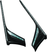 Kuryakyn L.E.D. Vertical Rear Light Strips 12-17 GL1800 Gloss Black Smoke Lens Kuryakyn Light Bars & Cubes  AXOPROS