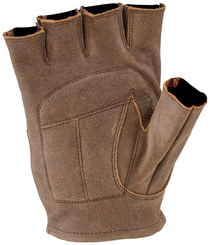 Kuryakyn Leather By River Road Buster Vintage Shorty Gloves Black - 2XL Kuryakyn Gloves  AXOPROS
