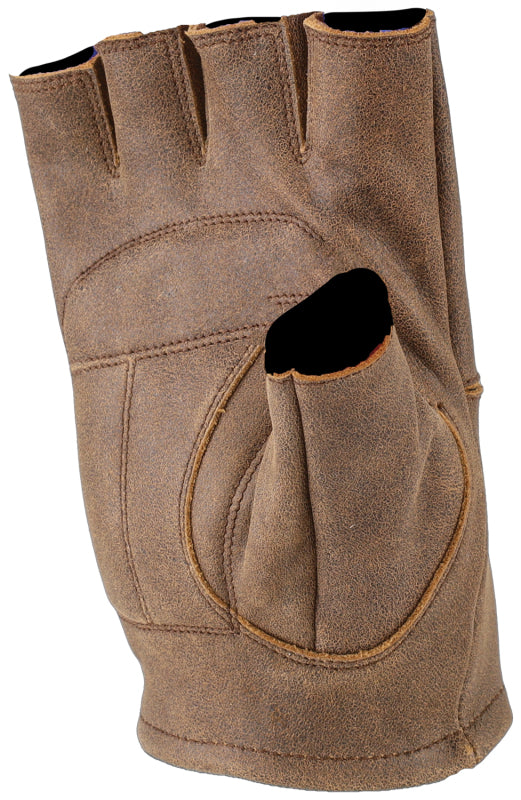 Kuryakyn Leather By River Road Buster Vintage Shorty Gloves Black - XL Kuryakyn Gloves  AXOPROS