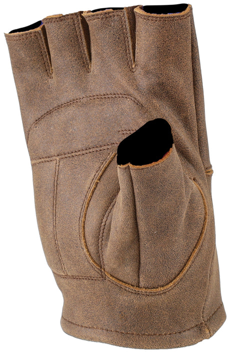 Kuryakyn Leather By River Road Buster Vintage Shorty Gloves Black - XL Kuryakyn Gloves  AXOPROS