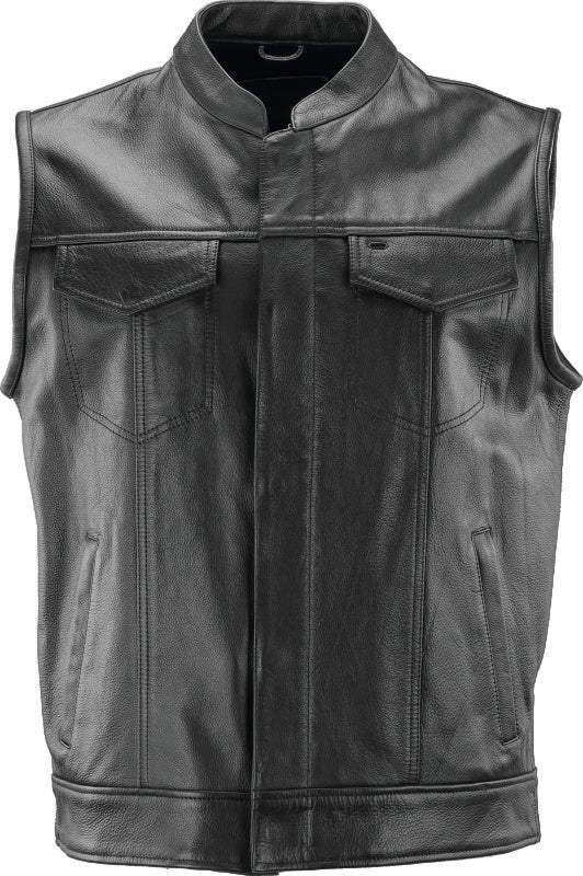 Kuryakyn Leather By River Road Vandal Club Vest Black - XL Kuryakyn Vests  AXOPROS
