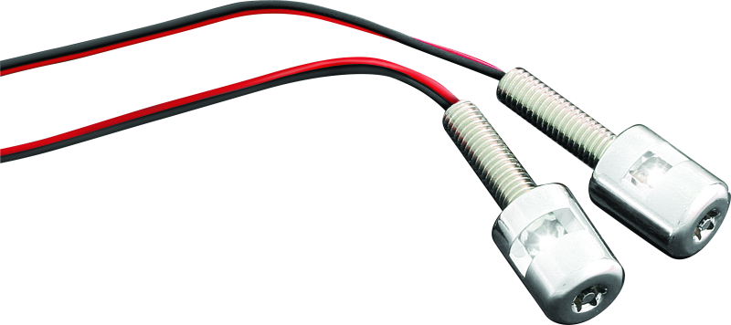 Kuryakyn Led License Plate Bolt Lights Chrome Kuryakyn Light Bars & Cubes  AXOPROS