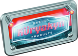 Kuryakyn LED License Plate Light With Red Accent Light Universal Chrome Kuryakyn Light Bars & Cubes  AXOPROS