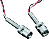 Kuryakyn LED License Plate Light With Red Accent Light Universal Chrome Kuryakyn Light Bars & Cubes  AXOPROS