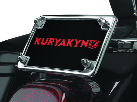 Kuryakyn License Frame & Backing Plate Set 4in X 7in Chrome Kuryakyn License Frame  AXOPROS