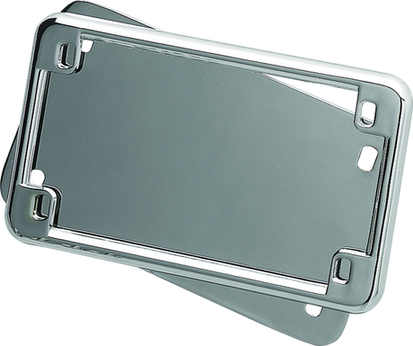 Kuryakyn License Frame & Backing Plate Set 4in X 7in Chrome Kuryakyn License Frame  AXOPROS