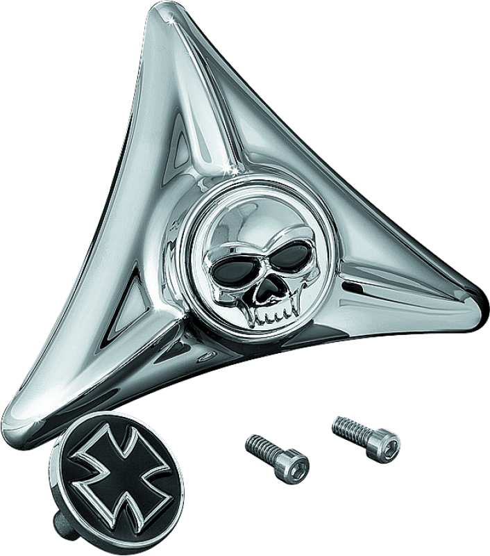 Kuryakyn License Plate Mounting Hole Covers Zombie Chrome Kuryakyn License Plate Relocation  AXOPROS