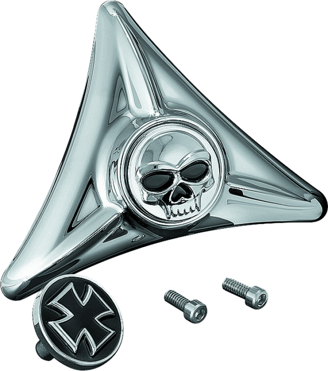 Kuryakyn License Plate Mounting Hole Covers Zombie Chrome Kuryakyn License Plate Relocation  AXOPROS