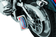 Kuryakyn Lighted Curved Vertical Side Mount License Plate Holder Kuryakyn License Plate Relocation  AXOPROS