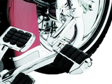 Kuryakyn Longhorn Offset Dually ISO Peg With  1-1/4in Clamp Chrome Kuryakyn Footpegs  AXOPROS