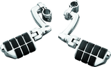 Kuryakyn Longhorn Offset Dually ISO Peg With  1-1/4in Clamp Chrome Kuryakyn Footpegs  AXOPROS
