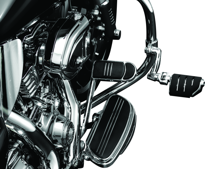 Kuryakyn Longhorn Offset Peg Mounts Chrome (Pair) Kuryakyn Footpegs  AXOPROS