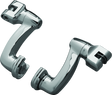 Kuryakyn Longhorn Offset Peg Mounts Chrome (Pair) Kuryakyn Footpegs  AXOPROS